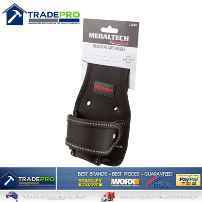 Tape Measure Holder Pouch Medaltech® Quality Heavy Duty Fits Most Tapes Nail Bag