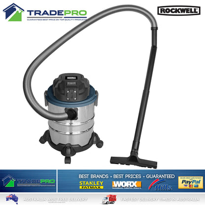 Vacuum Cleaner Wet & Dry Commercial Work Shop 1200W Kit 20L Shop Pro Vac Set