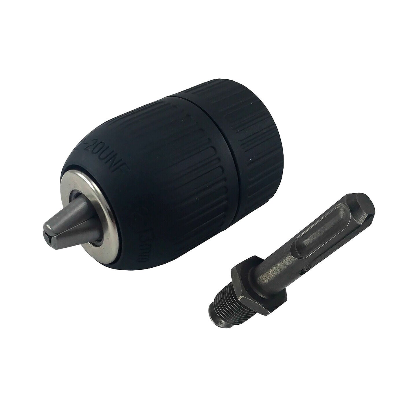 Quality Drill Chuck with SDS Adaptor PRO H/Duty Fit 1-13mm Drills 1/2" Keyless