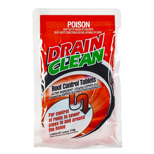 Root Control 4x Tablets 114g Sewer Pipe Toilet Copper Tree Rootox Drain Cleaner