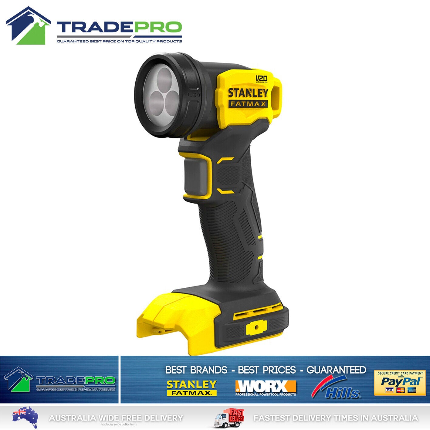Stanley® Fatmax 18V V20 PRO Cordless LED Torch Flash Work Spot Light tool only