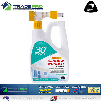 Glass Cleaner 2L 30 Seconds Hose On Window Wonder Clean Outdoor Click Spray 2