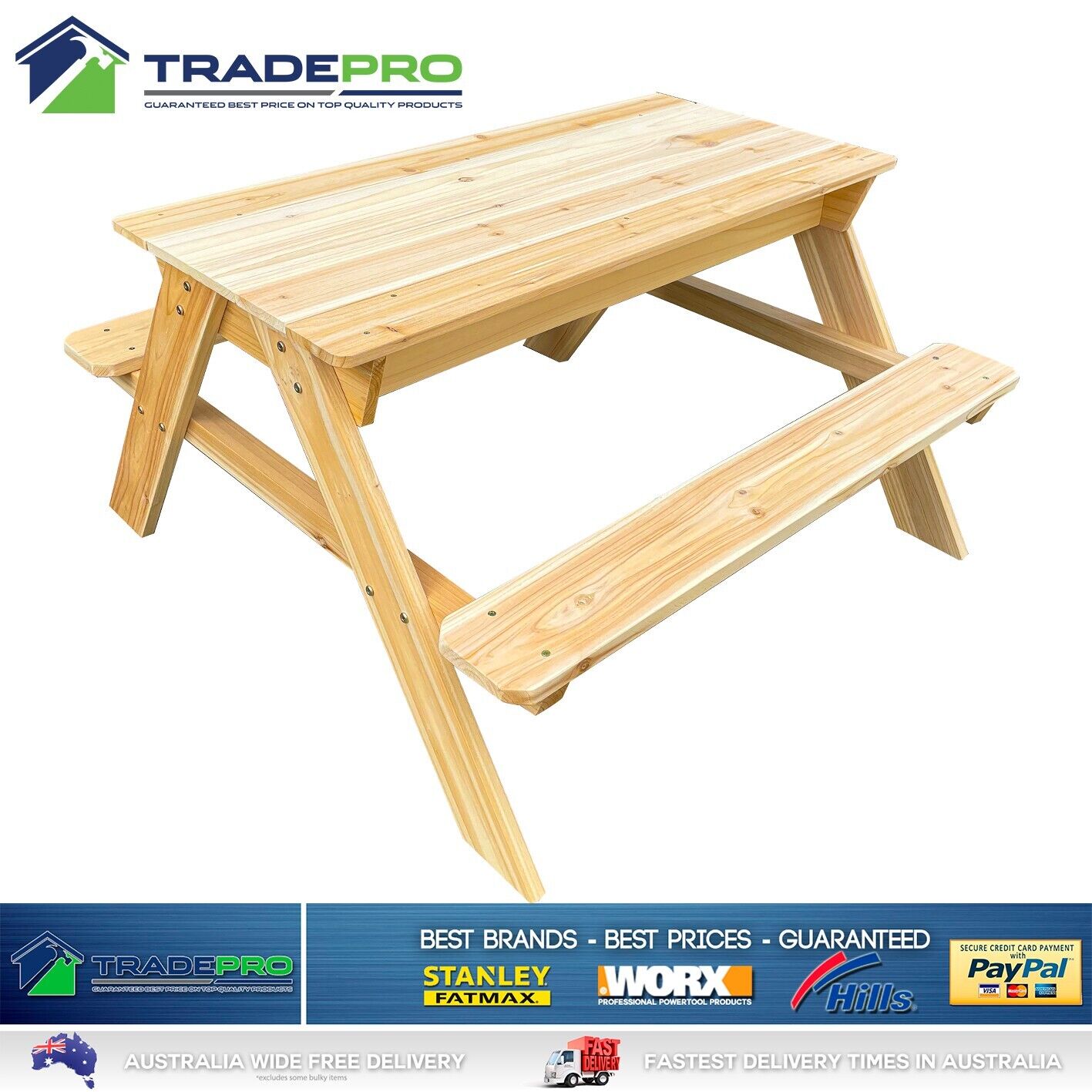 Kids Children Picnic Table Bench Set Indoor Outdoor Child Play Seat Camp Timber