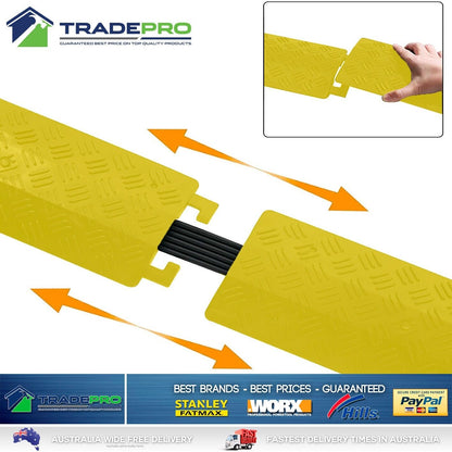 Cable Hose Electrical Wire Cord Cover 1m Floor Protector Ramp Safety Guard