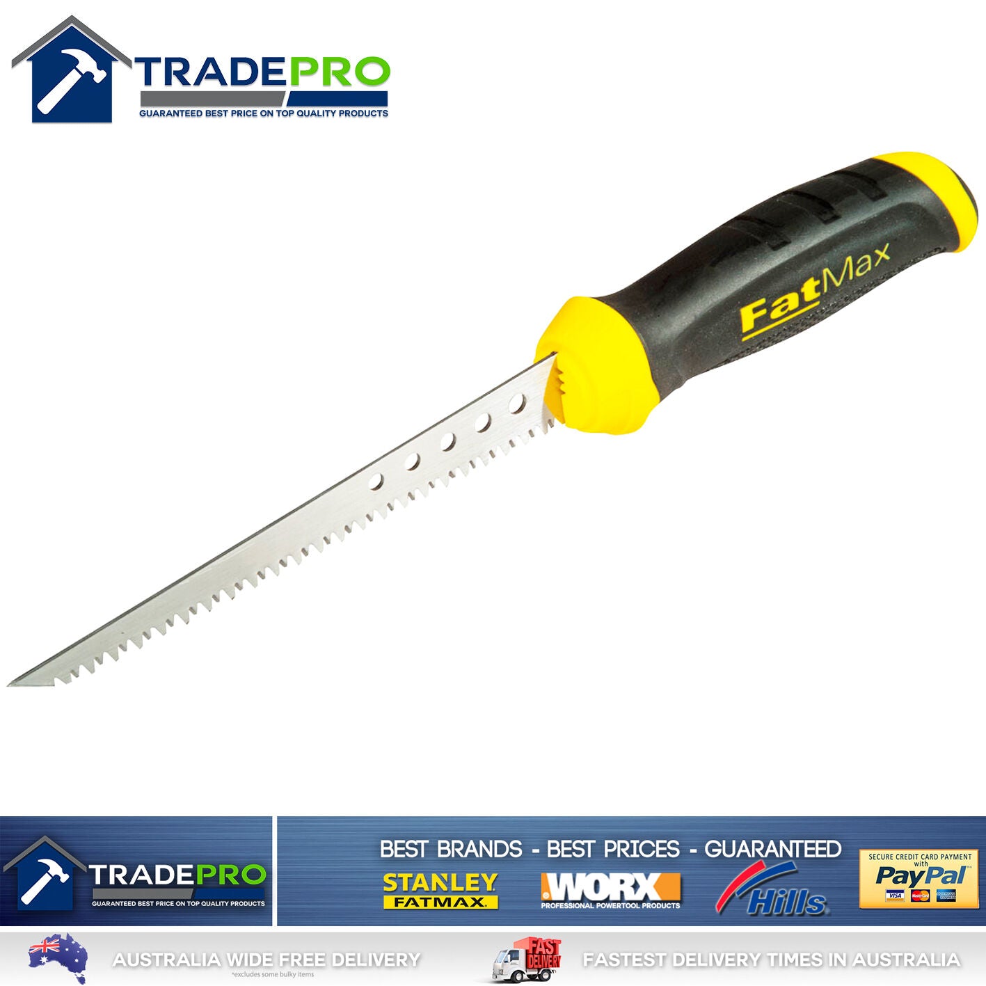 Stanley® Fatmax Jab Saw PRO New Model 160mm Jabsaw Wall Board Plaster Knife