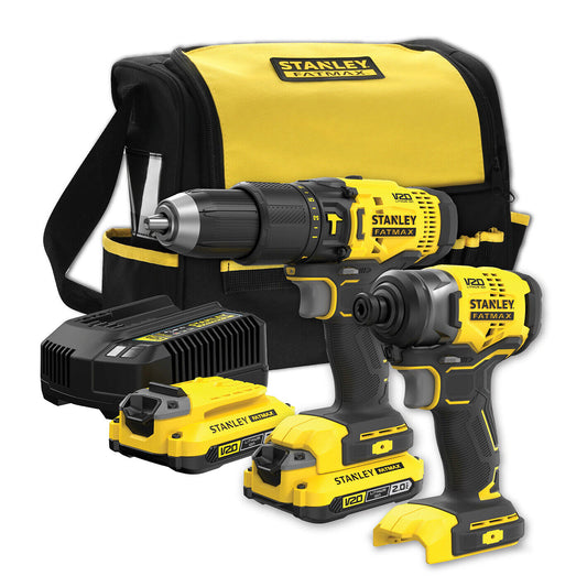 Stanley® Fatmax 18V Combo Kit Cordless Drill & Impact Driver & Batteries&Charger