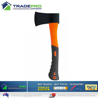 Axe Hatchet 675gm with Fiberglass Handle Quality Firewood Camping Log Splitter