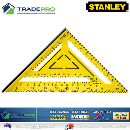 Stanley® Measuring Square PRO-SERIES 12" 300mm ABS Builders Trade Triangle Angle