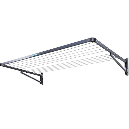 Single Folding Frame Clothesline Grey Premium Fold Down Everyday Clothes Line