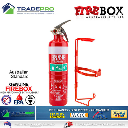 Fire Extinguisher & Blanket Kit 1kg ABE Professional Dry Powder Bracket Car Home