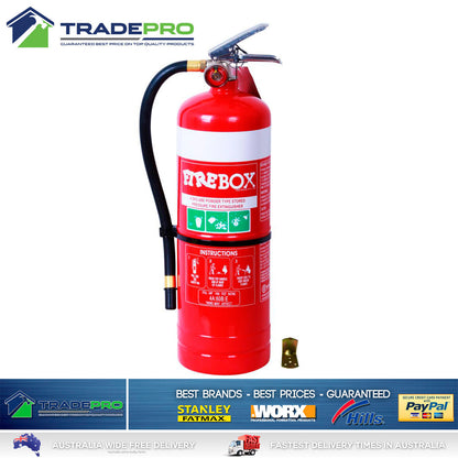Fire Extinguisher 4.5kg ABE Firebox® PRO 4.5 kg Industrial Dry Powder & Bracket