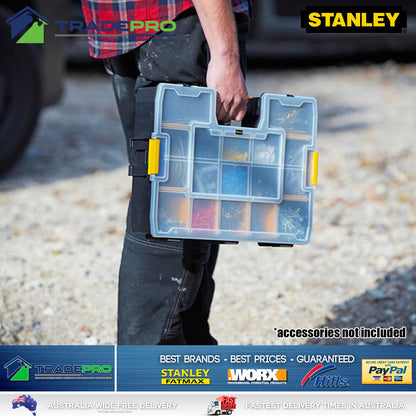 Stanley SortMaster® Tool Box Parts Organiser Pro Deep Tradies Chest Organise