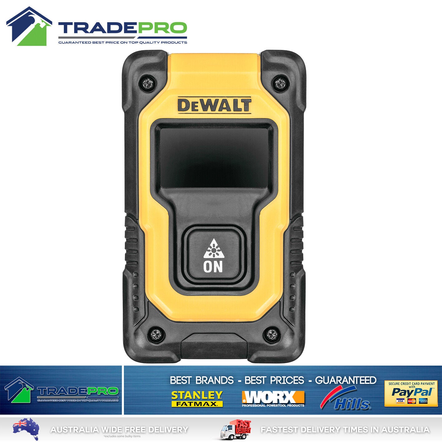 DeWalt® PRO Laser Line Measure 16M Distance Accurate Trade Measurer Tape Range