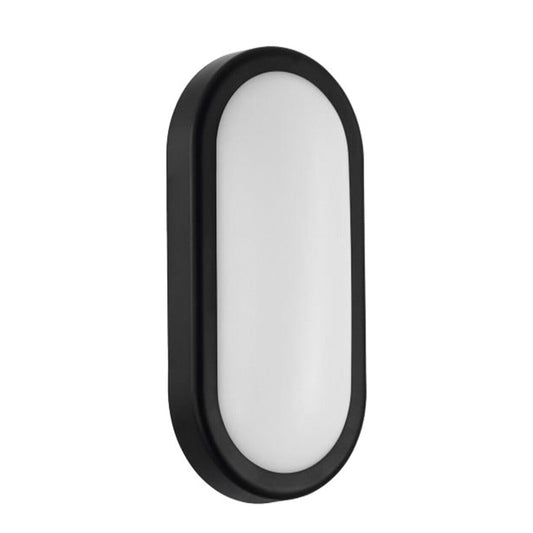 HPM LED Light Bunker Slim Black 7W Sensor Outdoor Security Weather Resistant PRO