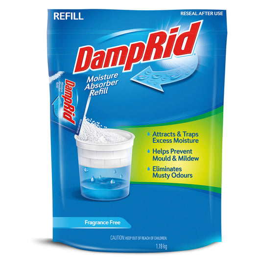DampRid Refill Moisture Absorber 1.19kg Damp Rid NEW Model Mould Odour Killer