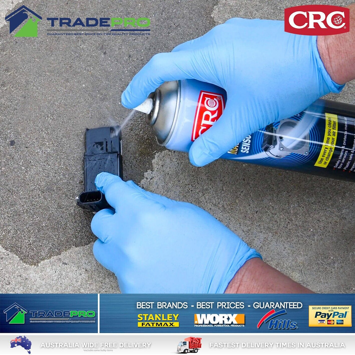 Sensor Clean Spray Mass Air Flow Sensor Cleaner 300g Spray Cleans MAF Sensors CRC Wurth M ...