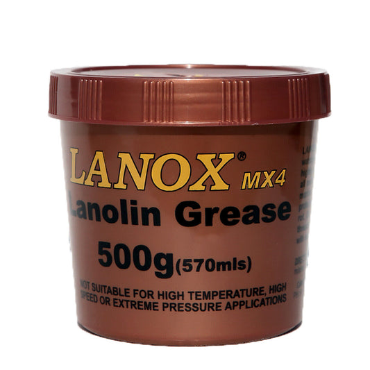 Lanox MX4 Lanolin Grease 500g Metal Timber Leather PRO Anti Moisture & Corrosion