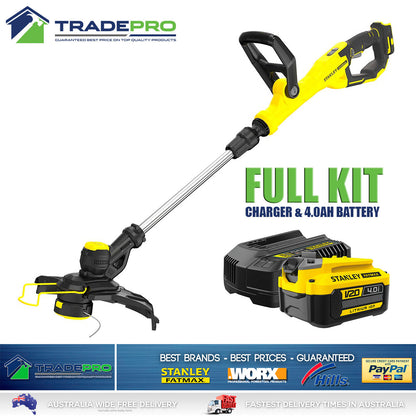 Stanley Fatmax® Line Trimmer 18V Kit 4.0AH Battery Grass Whipper Snipper Edger