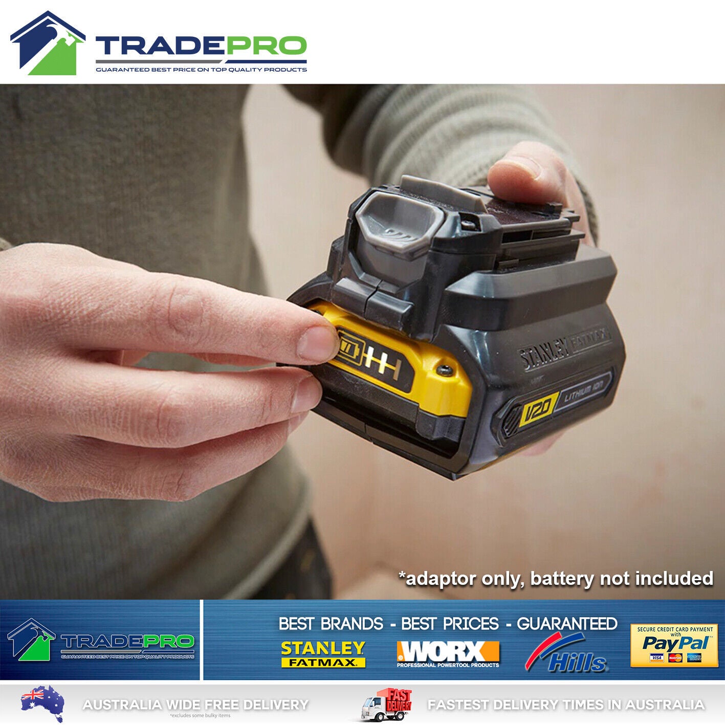 Stanley® Fatmax 18V V20 Battery Adaptor For Old Tools to New Batteries