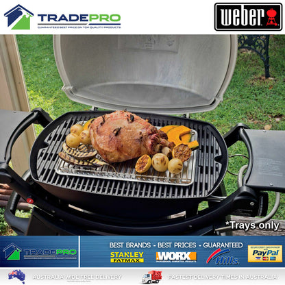 Weber Premium Convection Trays BBQ 10pk for Q2000 Q2200 Roasting Foil Baking PRO