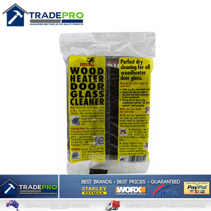 Fireplace Cleaner Soot Glass Door Dry 2pc Trollull® German Fire Wipes 3688801
