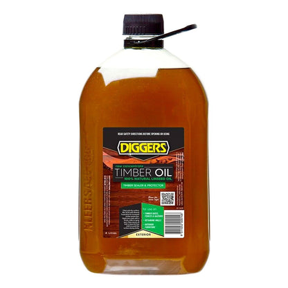 Linseed Oil 4L Raw Natural Timber Sealer 4LTR Wood Bat Furniture Protector PRO