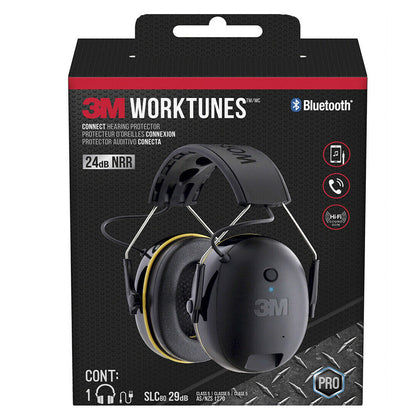 3M Worktunes Ear Muff Call Connect Bluetooth Wireless Hearing Protector Earmuff