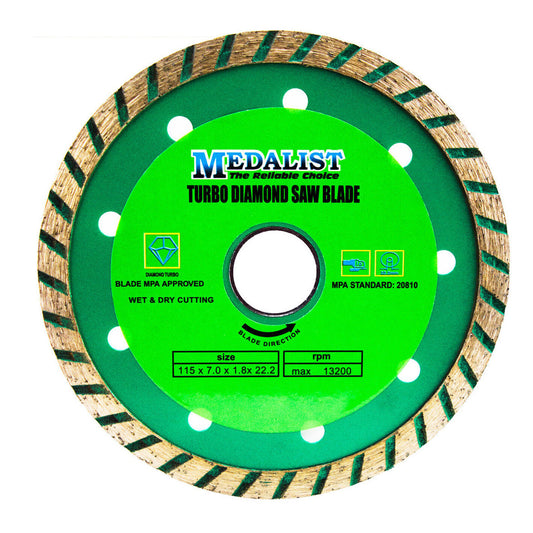 Diamond Cutting Wheel 115mm PRO Turbo Wave Blade Disk Angle Grinder Tile Saw