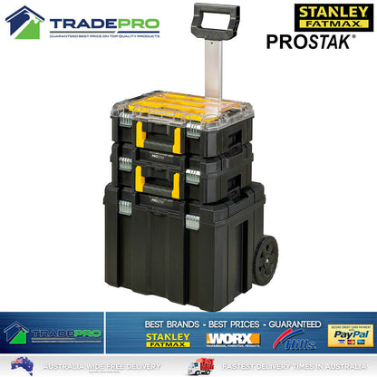 Stanley FatMax Pro-STAK 3in1 Stackable Storage Tool Box Modular Toolbox Case T