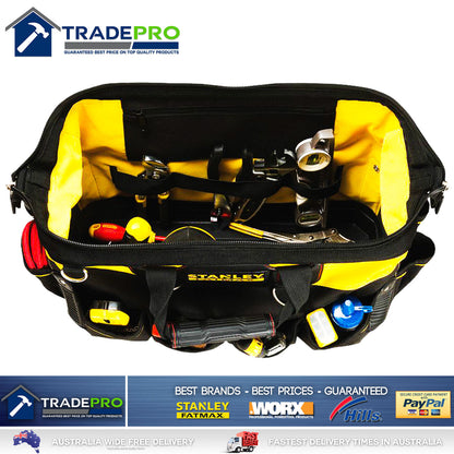 Stanley Tool Bag Tote 18" 460mm Genuine Fatmax® Hard Base XL Organiser 1-93-950