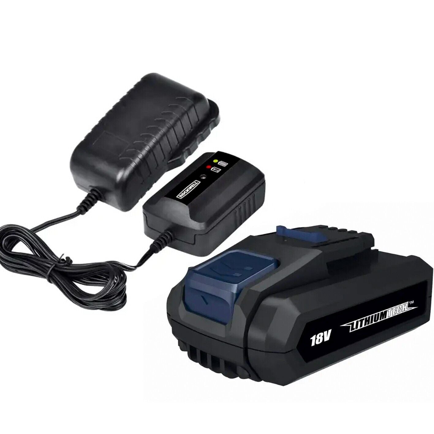 Rockwell® Genuine 18V 2.0Ah Li-Ion Battery & Rapid Charger Kit Rechargeable Pro