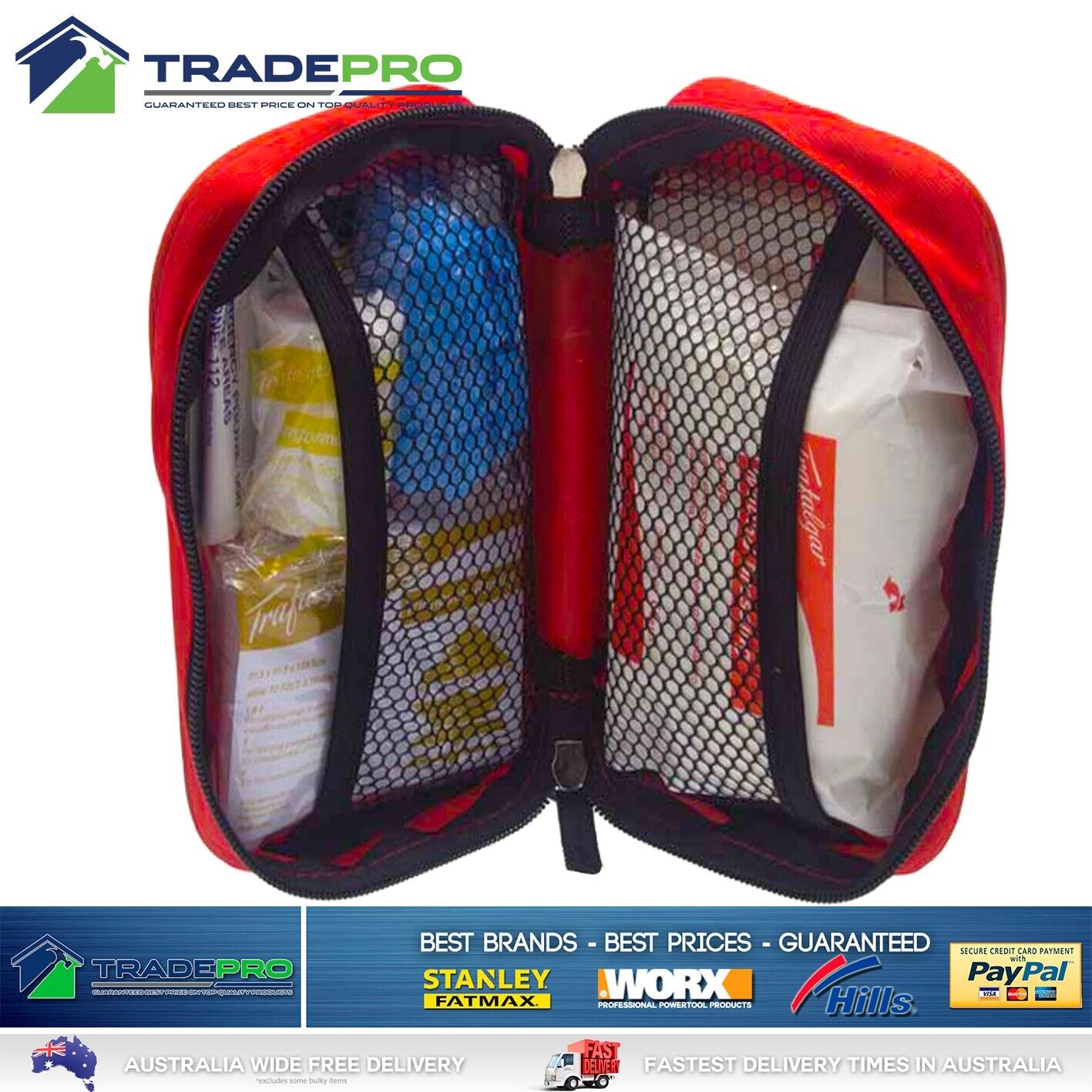 First Aid Kit Trafalgar Medical TGA Apprved Travel Workplace Family Emergency 62