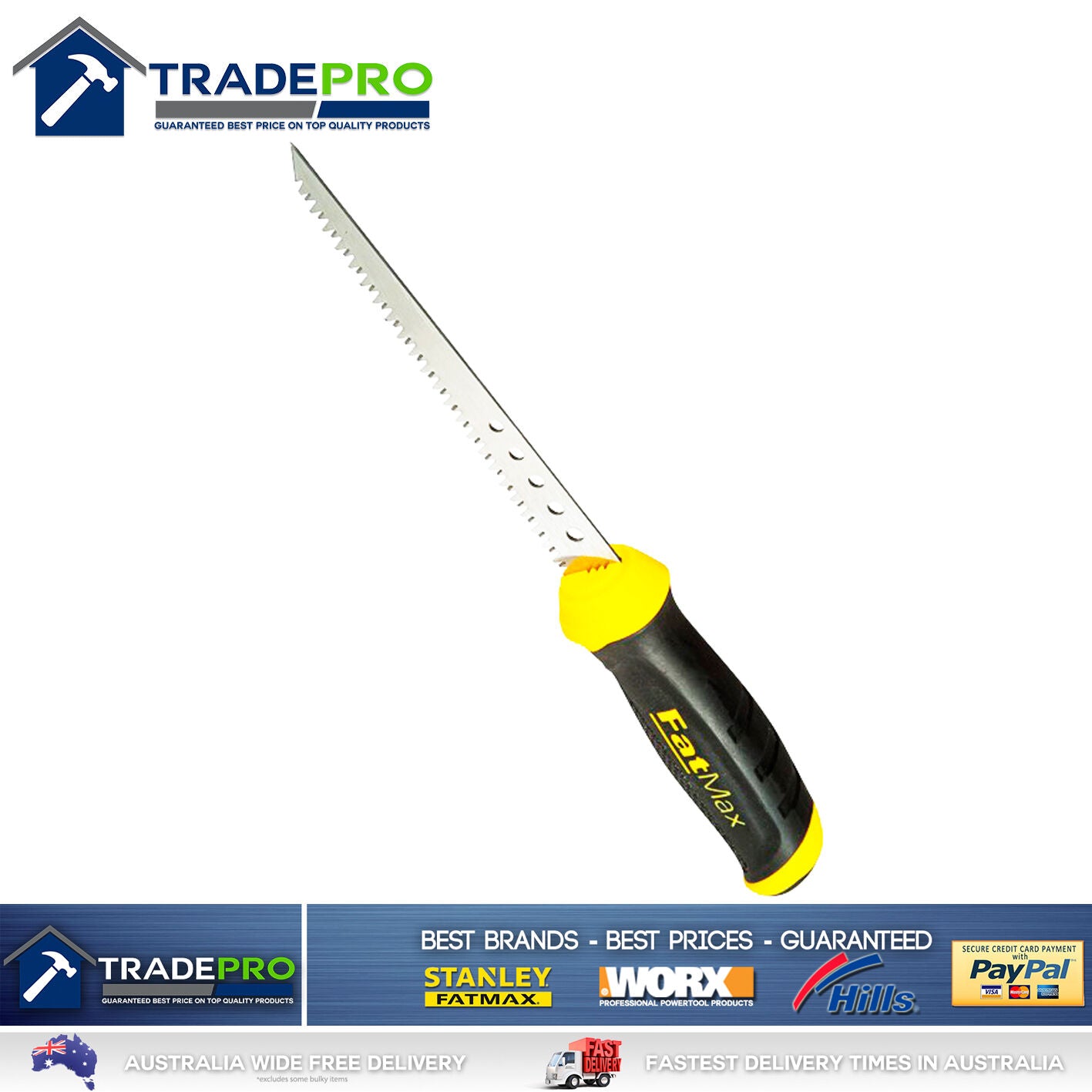 Stanley® Fatmax Jab Saw PRO New Model 160mm Jabsaw Wall Board Plaster Knife