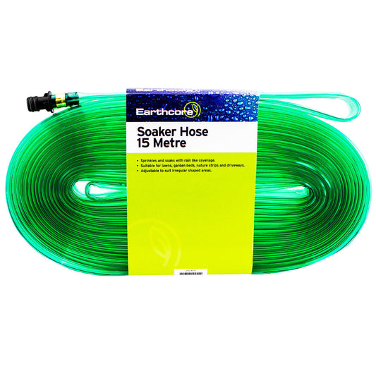 Soaker Hose 15m PRO Quality Earthcore® Garden Lawn Sprinkler Water Drip Tube mtr