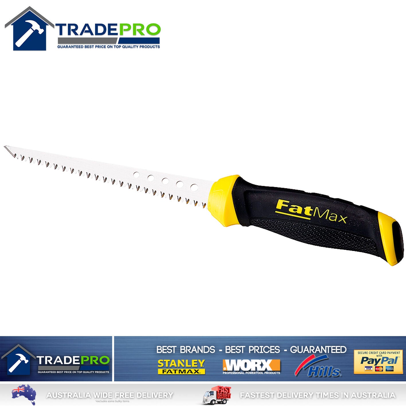 Stanley® Fatmax Jab Saw PRO New Model 160mm Jabsaw Wall Board Plaster Knife