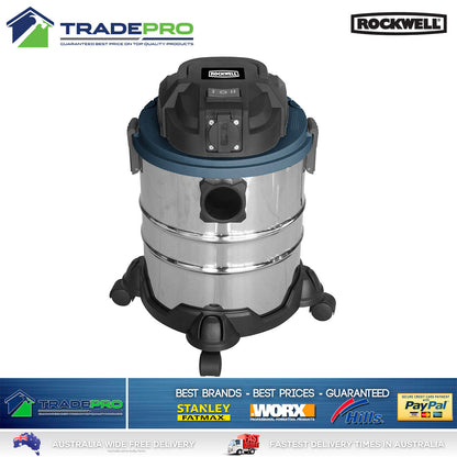 Vacuum Cleaner Wet & Dry Commercial Work Shop 1200W Kit 20L Shop Pro Vac Set