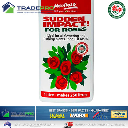 Neutrog Sudden Impact Roses 1L Organic Boosted Fertiliser Liquid Plants Fruit