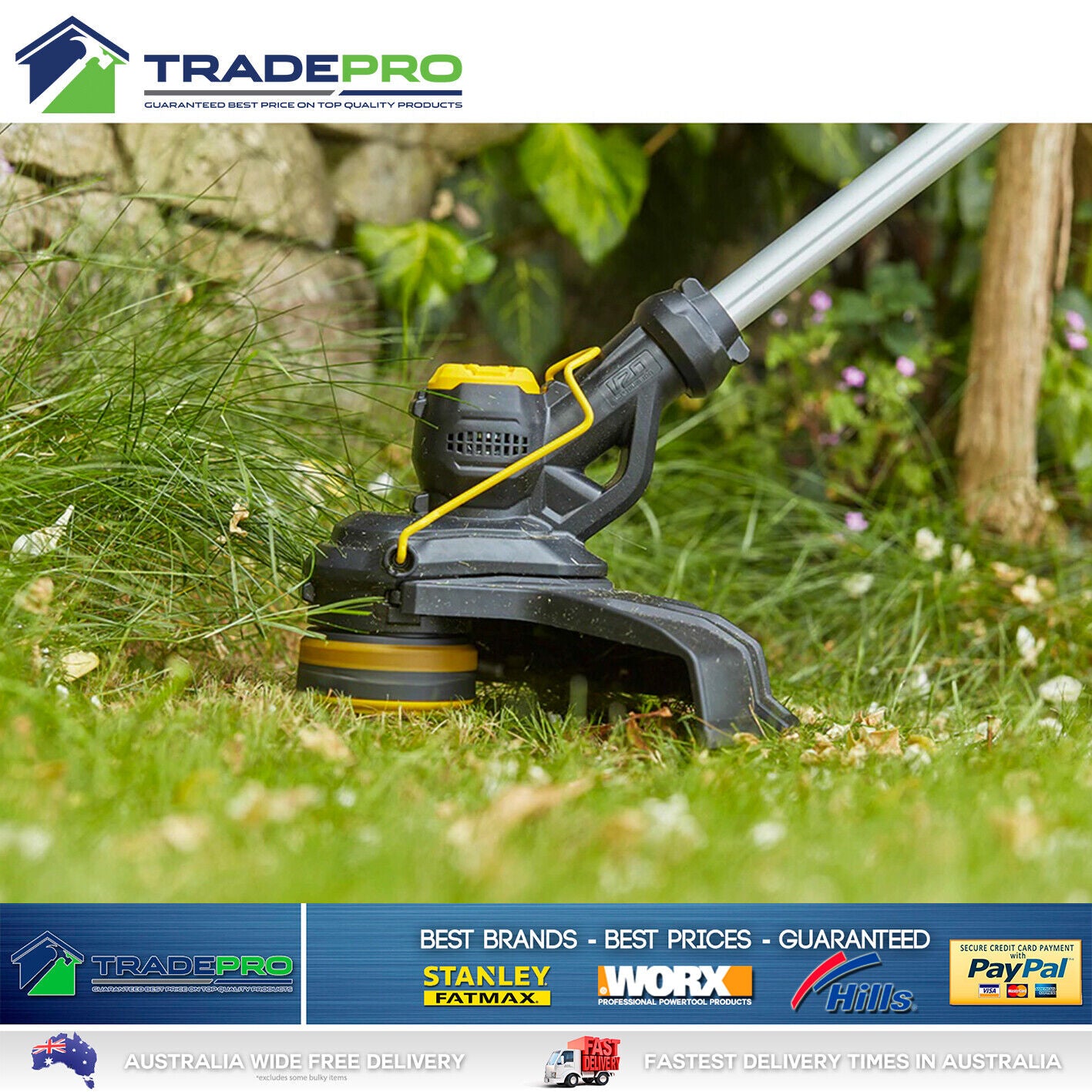 Stanley Fatmax® Line Trimmer 18V Kit 4.0AH Battery Grass Whipper Snipper Edger