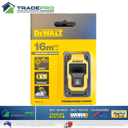 DeWalt® PRO Laser Line Measure 16M Distance Accurate Trade Measurer Tape Range