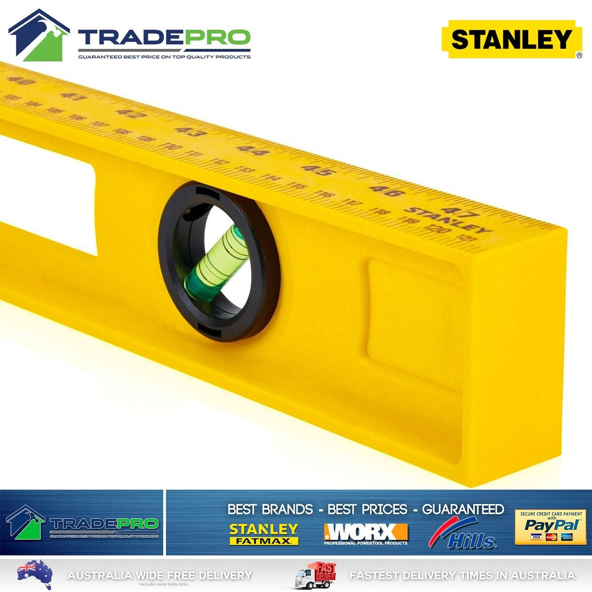 Machine Leveling Spirit Level Spirit Level Stanley® 1200mm 48