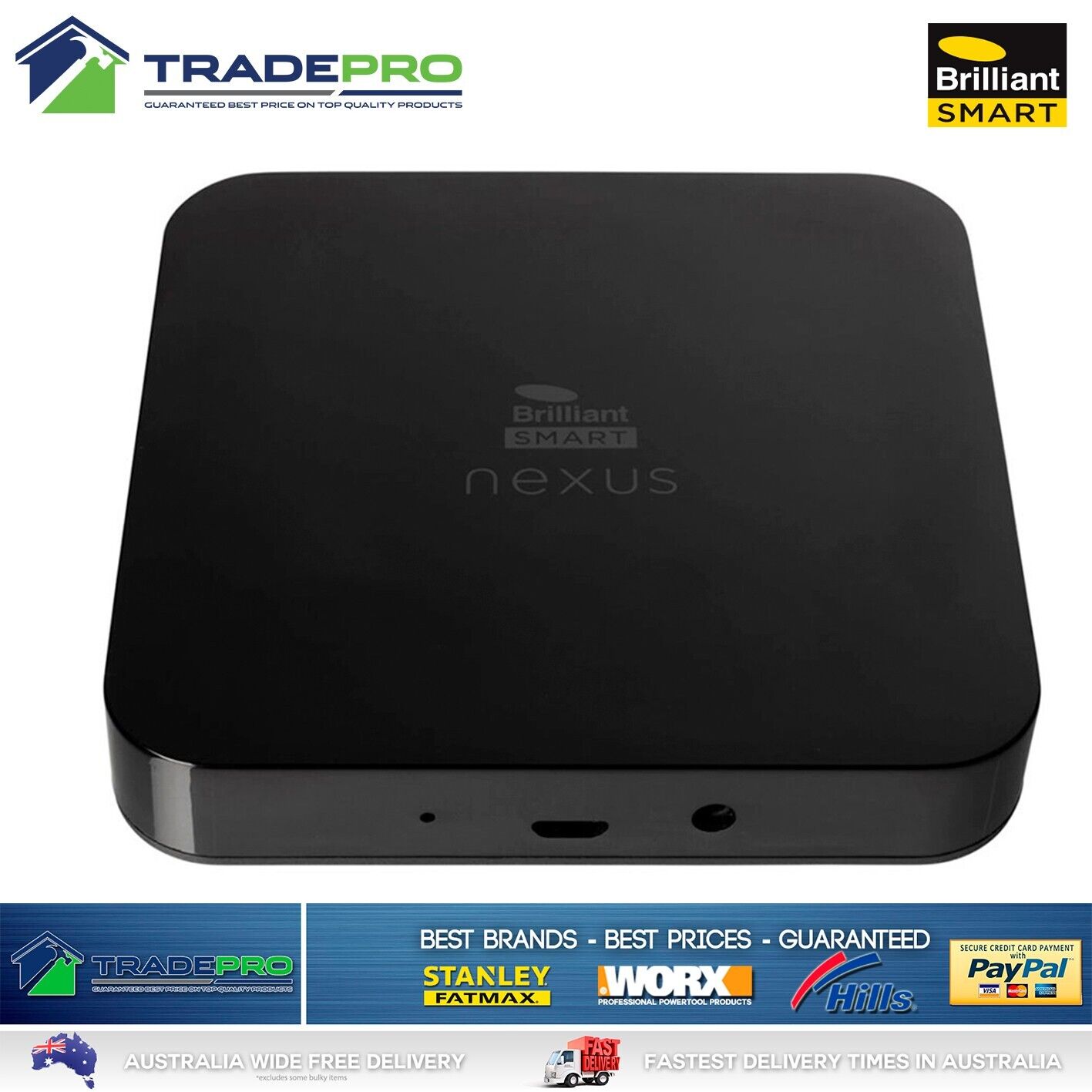 Brilliant Smart Nexus Plus Universal Gateway Black Wifi SmartHome Alexa PRO