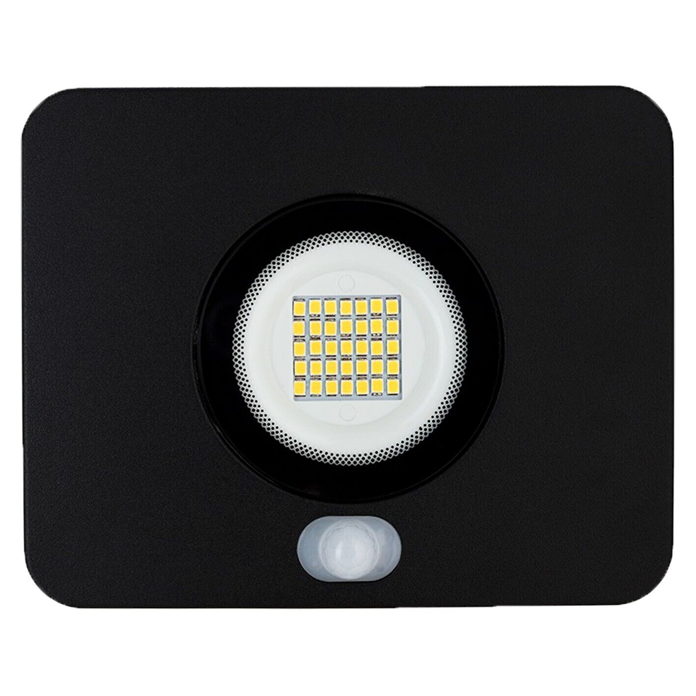 HPM LED Light Floodlight Slim Black 20W Sensor Outdoor Security Weather Resist