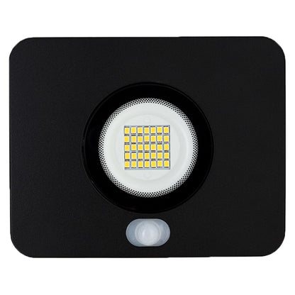 HPM LED Light Floodlight Slim Black 20W Sensor Outdoor Security Weather Resist
