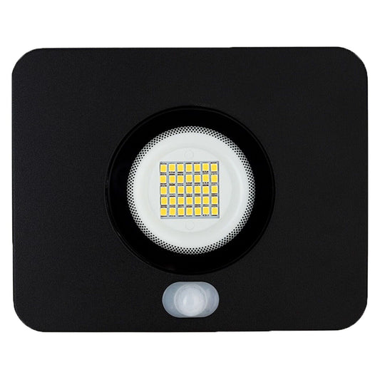 HPM LED Light Floodlight Slim Black 20W Sensor Outdoor Security Weather Resist