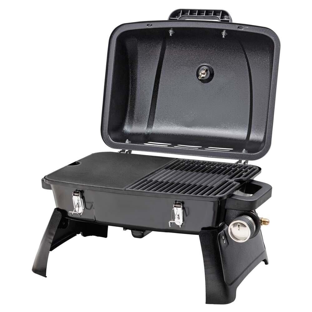 Portable BBQ Gas Barbecue Outdoor Camping Grill LPG Caravan Cooker Burner W/Hose