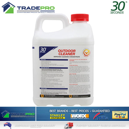 Outdoor Cleaner 30 Seconds 2Ltr NEW FORMULA PRO Concentrate Moss Mould Algae 2L