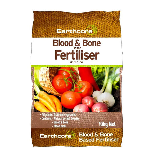 Blood and Bone Based Fertiliser 10kg Earthcore Natural Fertilizer Garden Fruit