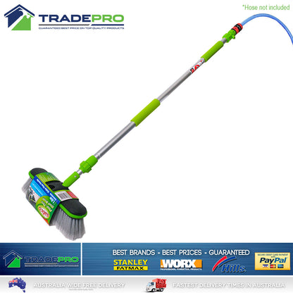Sabco Brush Car Caravan Wash Flow Through Hose PRO Cleaning Telescopic Scrubs