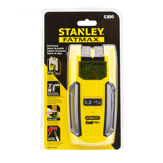 Stanley Stud Detector Sensor Finder S300 NEW MODEL AC Detection Metal &Wood Scan