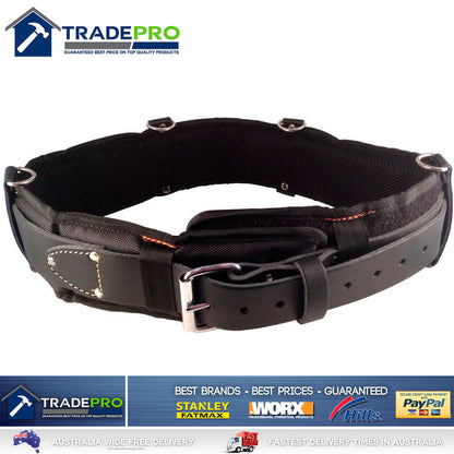 Leather Tool Belt Medaltech® Nail Bag Riggers Padded Oil Tanned Saddle 38 to 46"